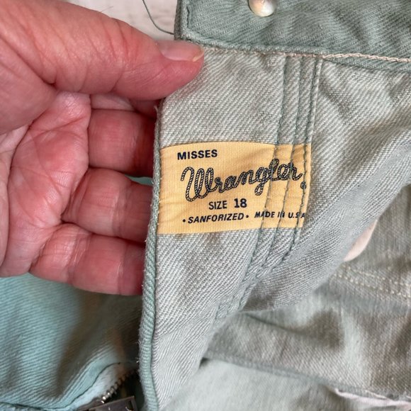 Vintage mint green wrangler jeans - Picture 5 of 5